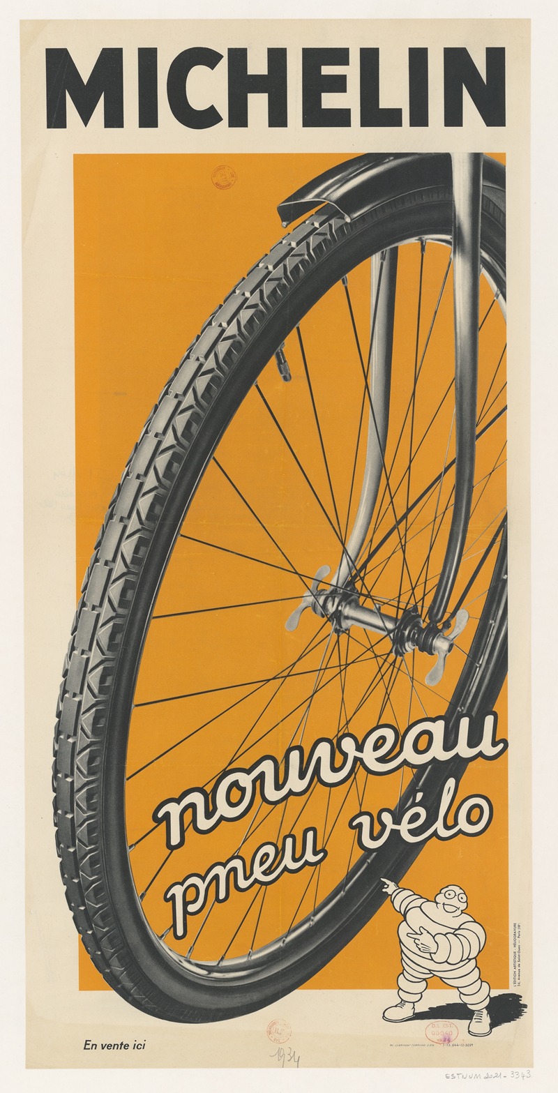 L'Édition artistique-Héliogravure - Michelin, nouveau pneu vélo