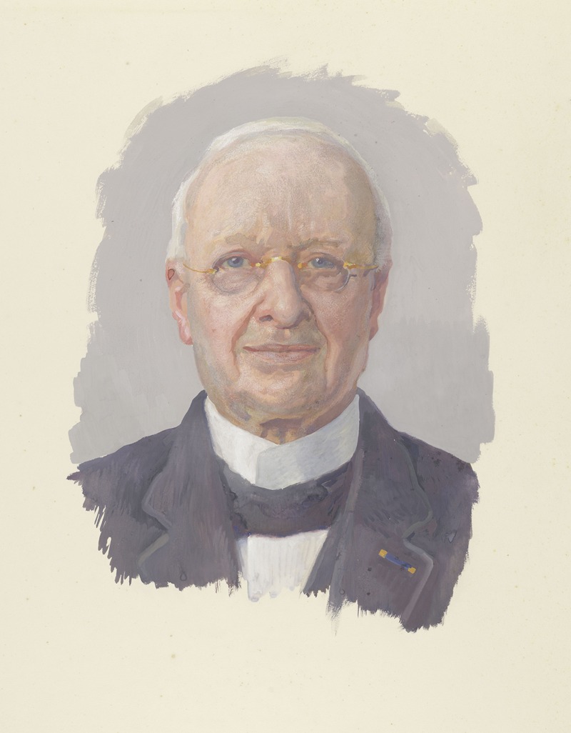 Huib Luns - Studie voor het portret van dr J.Th. de Visser, minister van O.K. en W. 1918-1925
