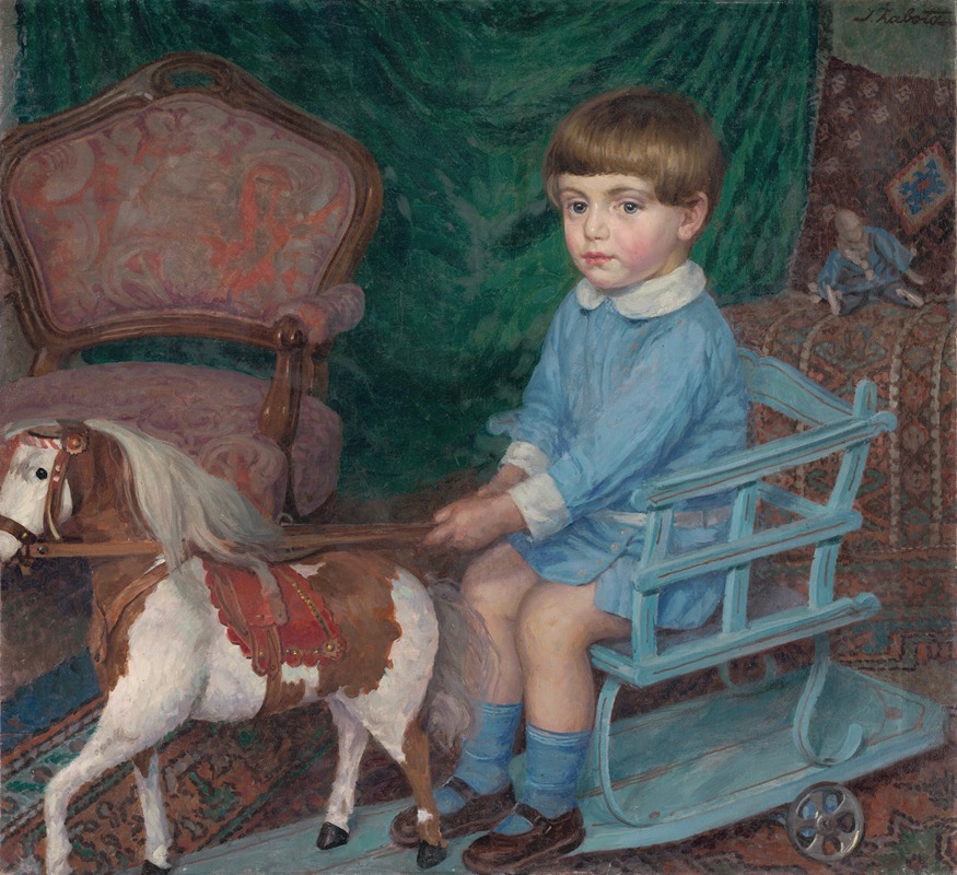 Ivan Žabota - A boy with a pony