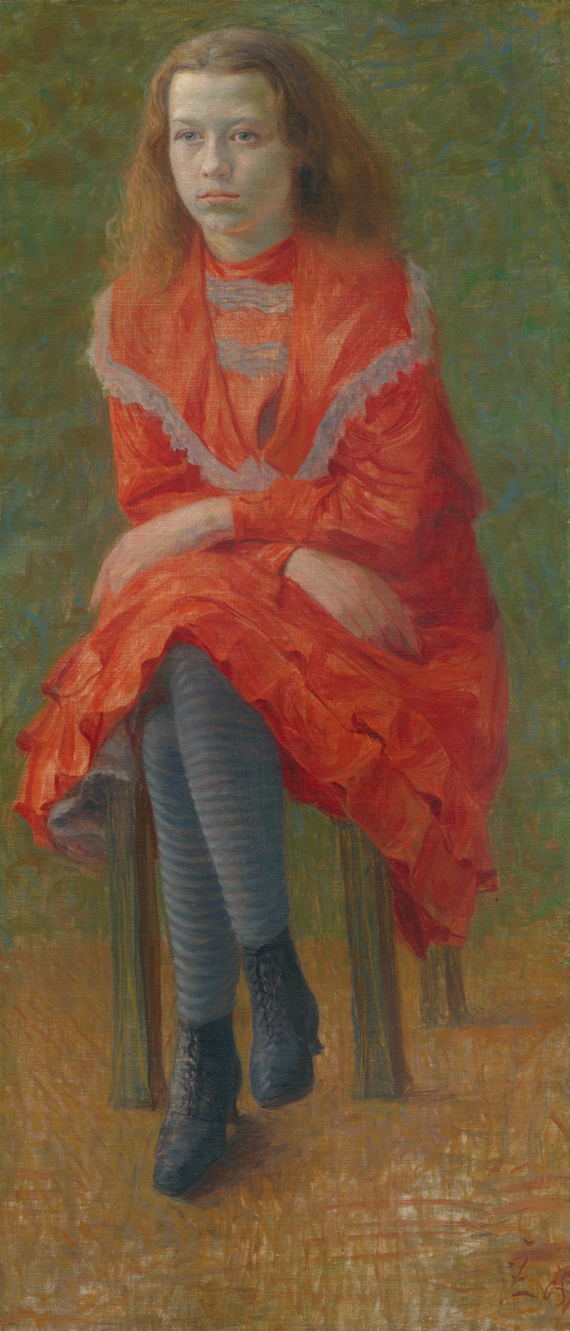 Ivan Žabota - Seated Girl