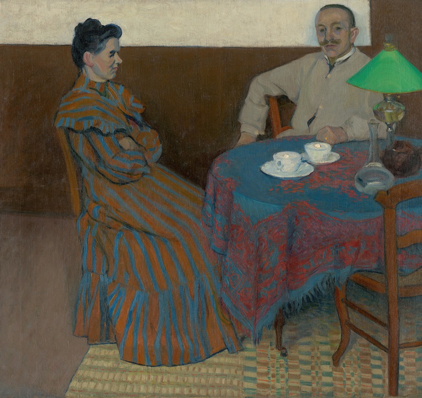 Július Andorko - Married Couple at the Table