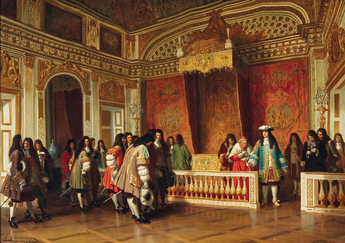 Reinhard Sebastian Zimmermann - Audience with the French King Louis XIV