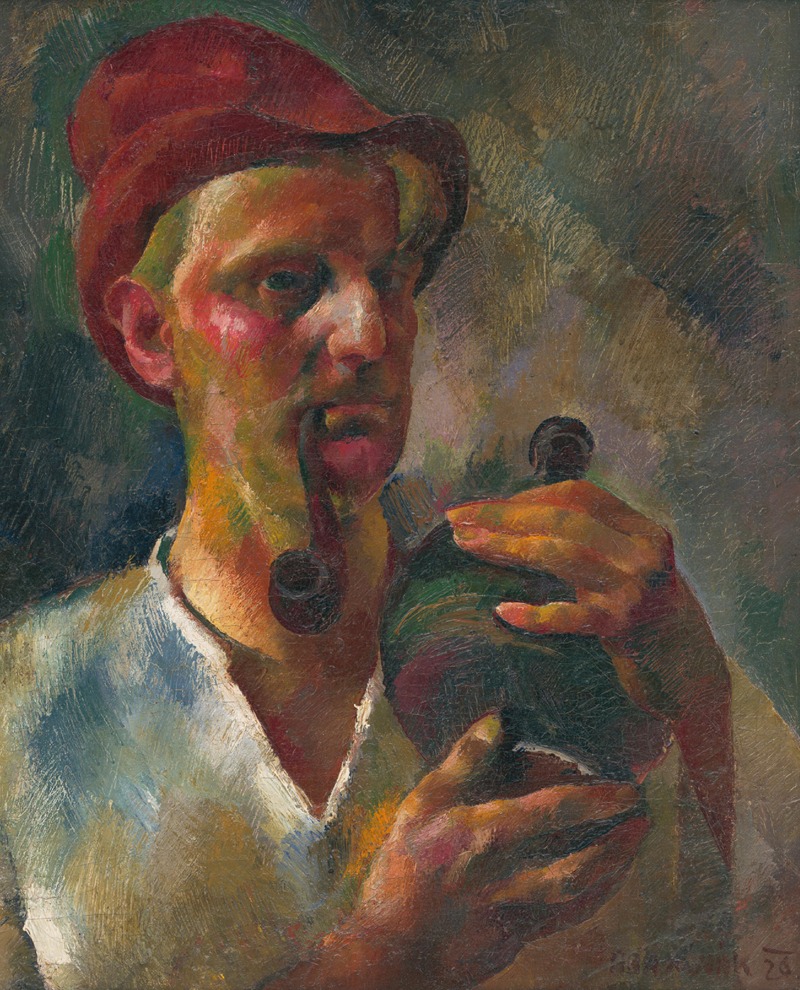 Vilmos Aba-Novák - Autoportrét
