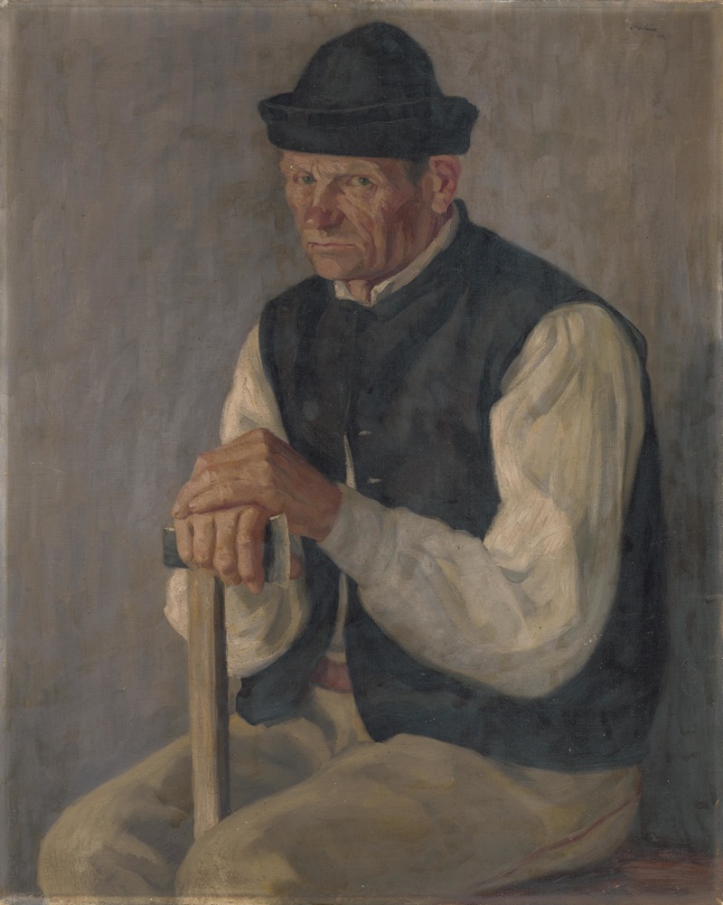 Andrej Kováčik - Study of a Seated Lumberjack