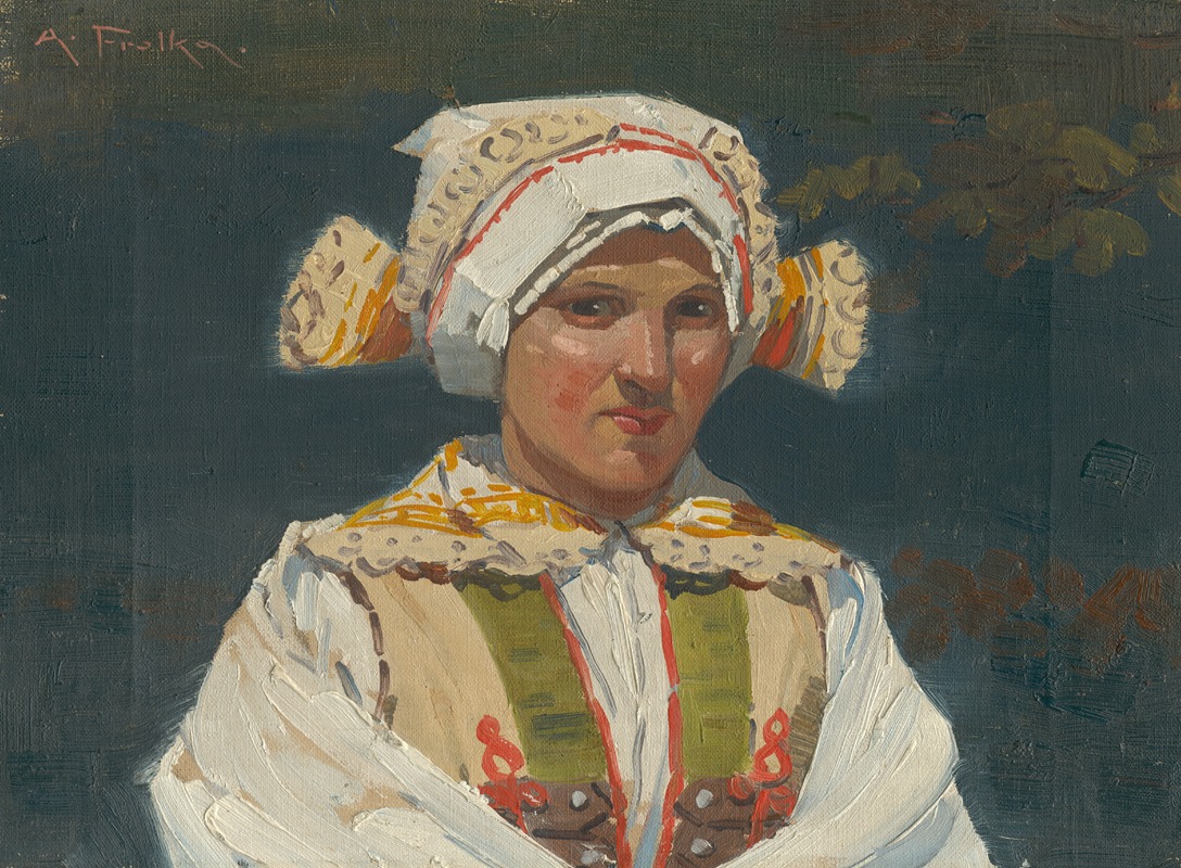 Antos Frolka - Girl in a Folk Costume