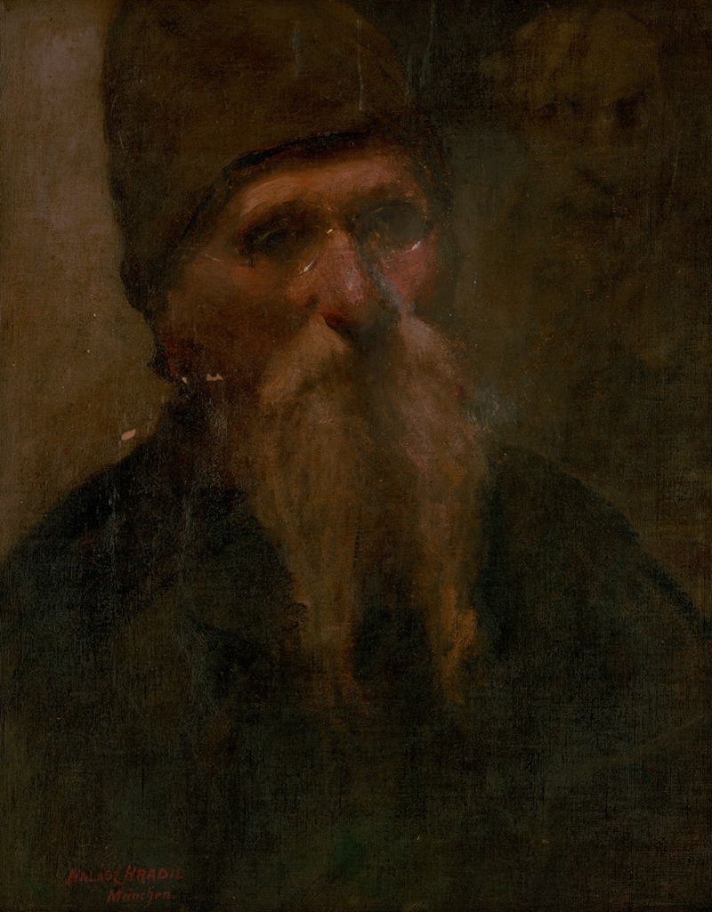 Elemír Halász-Hradil - Portrait of an Old Man