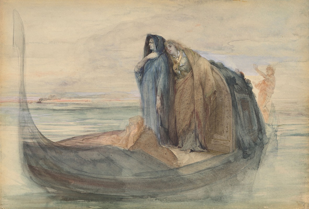 Georges Jules Victor Clairin - Gondola in the Venetian Lagoon