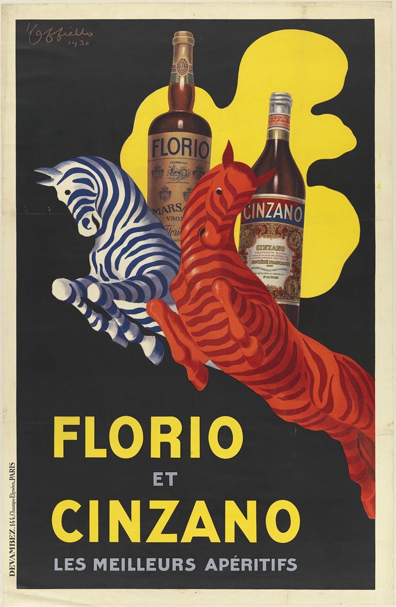 Leonetto Cappiello - Florio et Cinzano, les meilleurs apéritifs