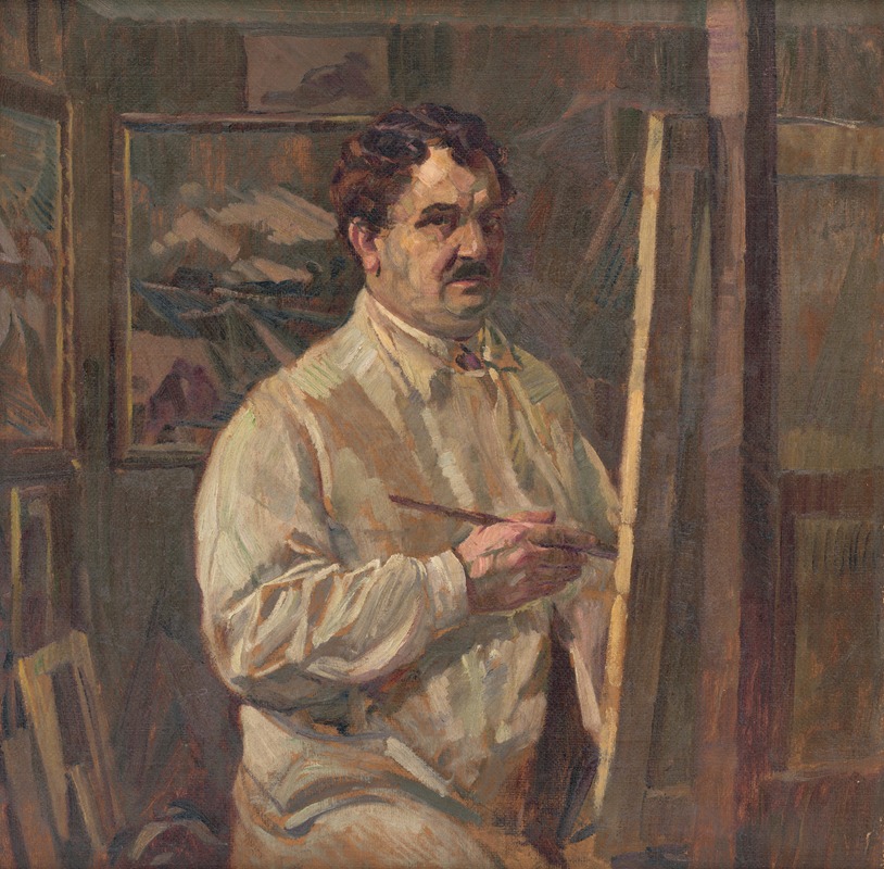 Gustáv Mallý - Self-Portrait