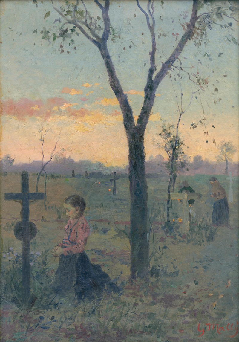 Gustáv Mallý - Silent Prayer over a Grave