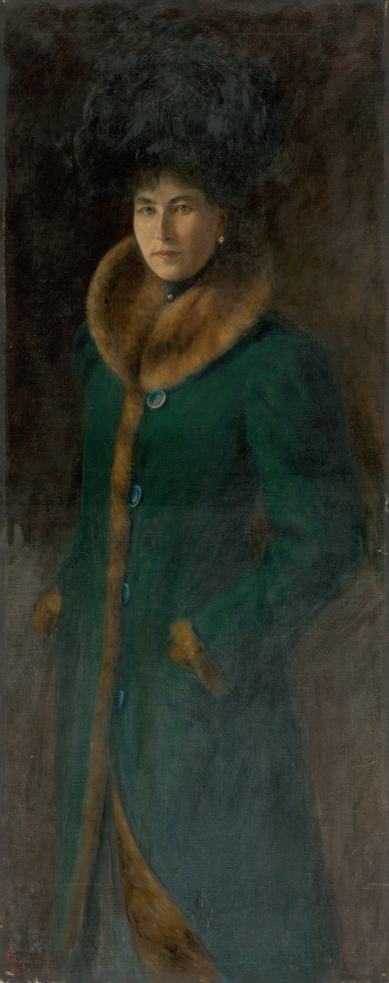 Karol Pongrácz - Portrait of Baroness Fleshová