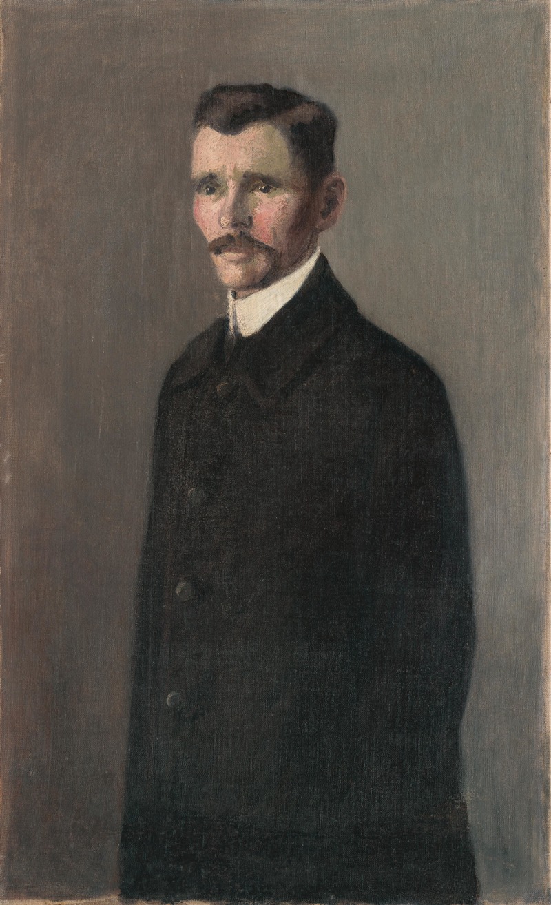 Konštantín Kövári-Kačmarik - Portrét muža v čiernom