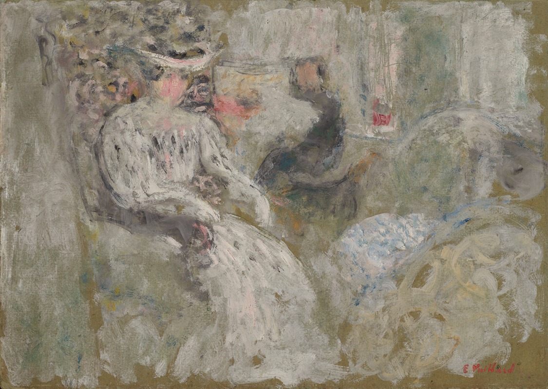 Édouard Vuillard - Femme en blanc assise