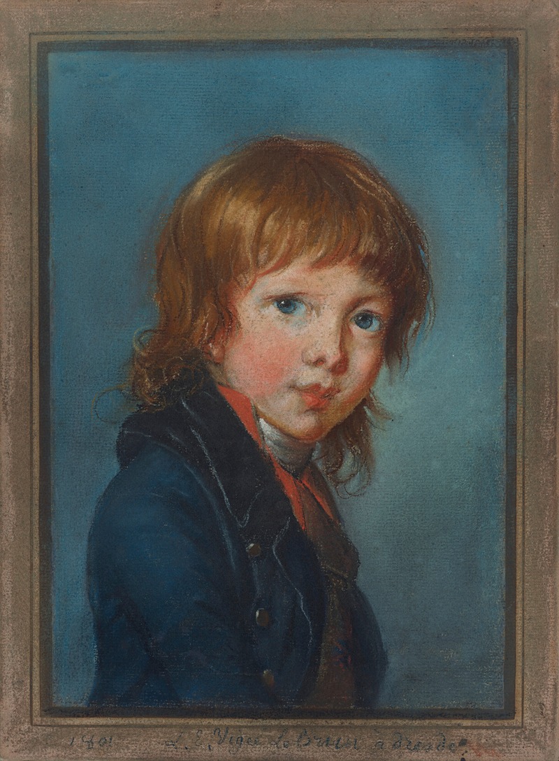 Elisabeth Louise Vigée Le Brun - Portrait of a boy