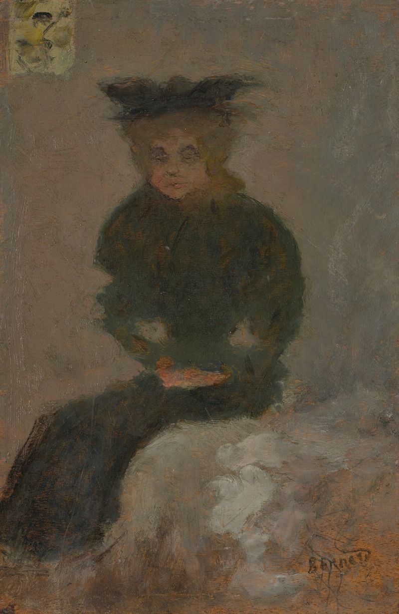 Pierre Bonnard - Femme assise au chapeau noir