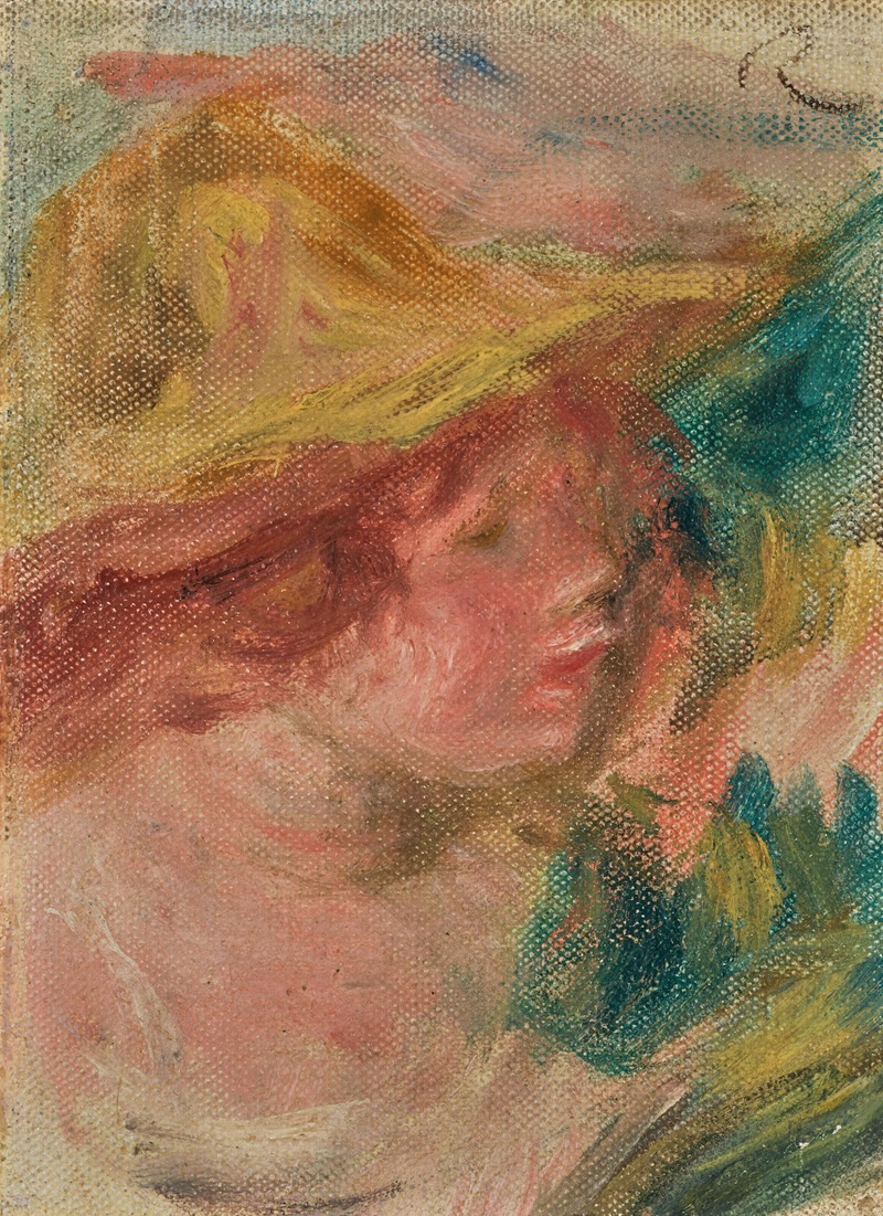 Pierre-Auguste Renoir - Buste au chapeau