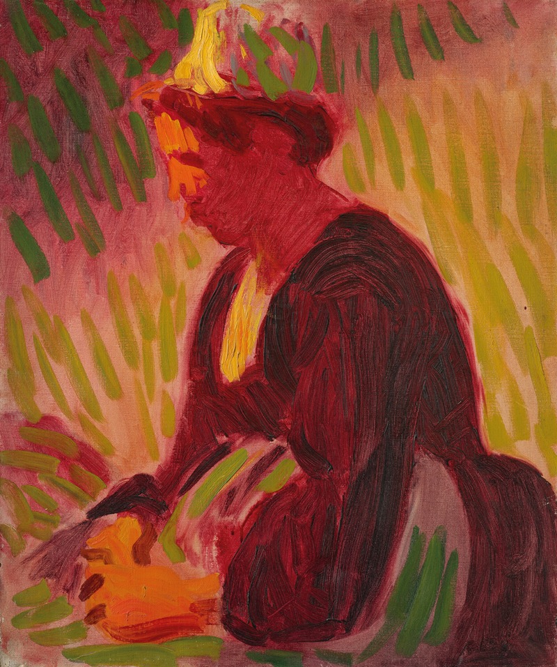Roderic O'Conor - Peasant woman seated outdoors