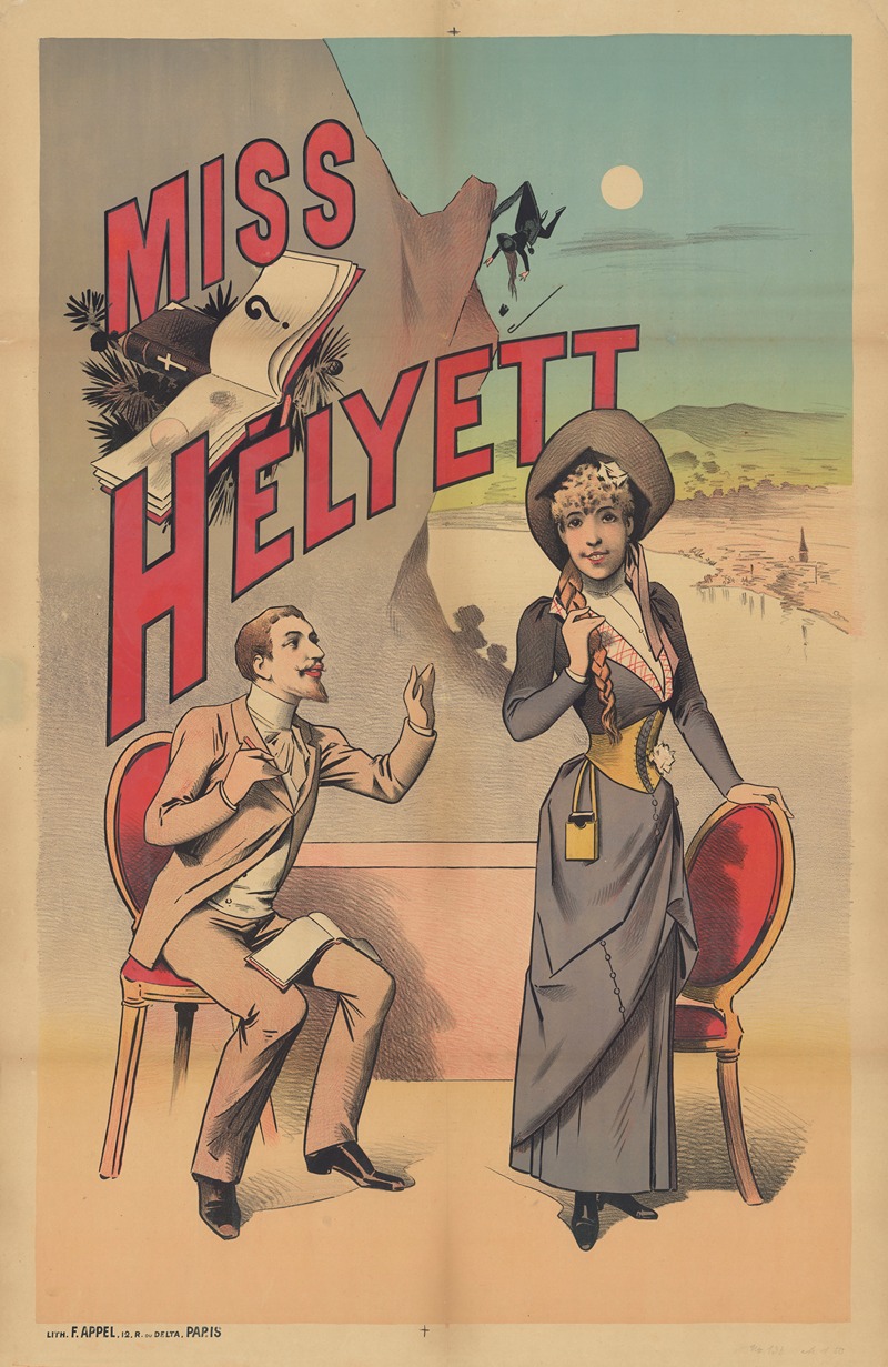 Lith. F. Appel - Miss Helyett