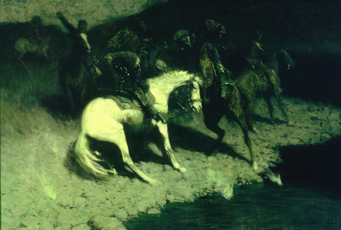 Frederic Remington - Fired On