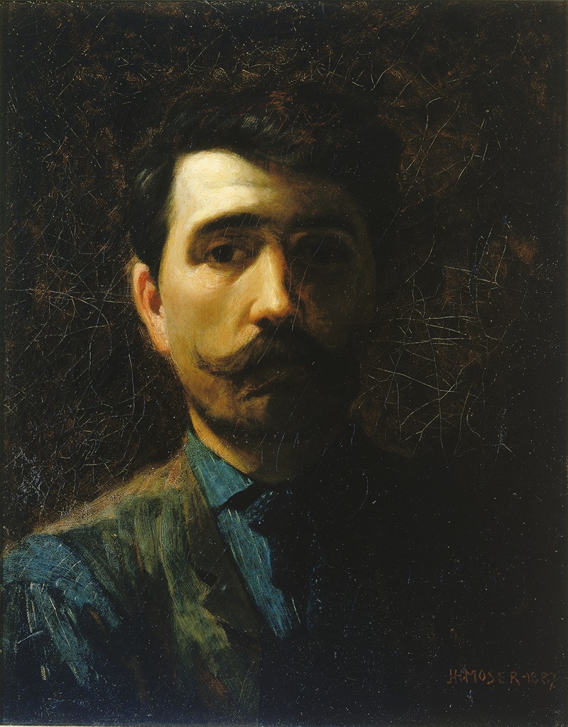 James Henry Moser - Self-Portrait