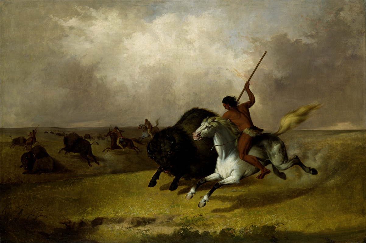 John Mix Stanley - Buffalo Hunt on the Southwestern Prairies