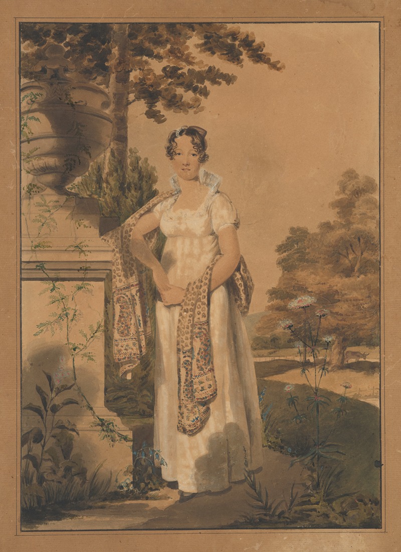 John Rubens Smith - Eliza Pepperell Sanger Smith, wife of John Rubens Smith