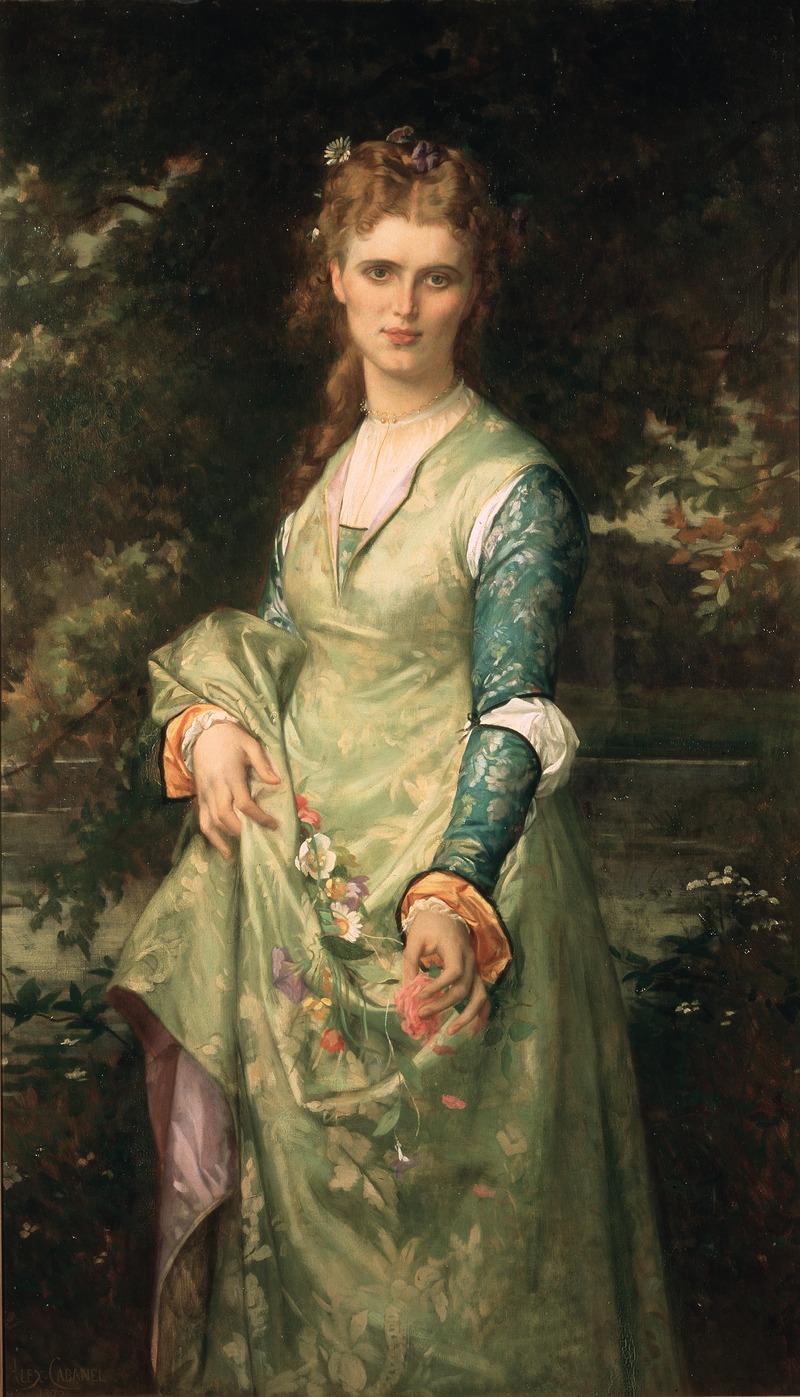 Alexandre Cabanel - Christina Nilsson, 1843-1921, opera-singer, as Ofelia