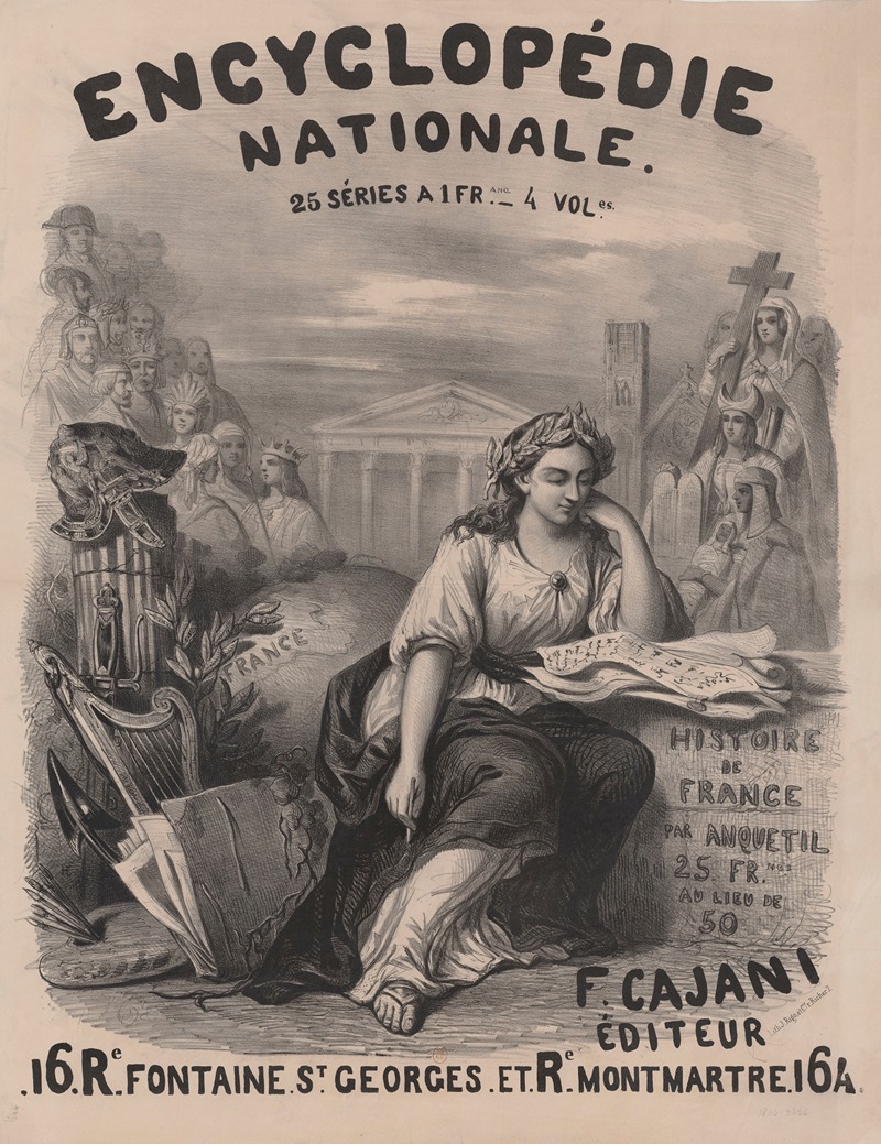 Lith. J. Rigo et Cie - Encyclopédie nationale … Histoire de France par Anqueti