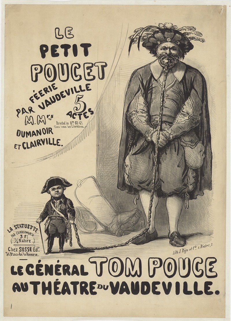 Lith. J. Rigo et Cie - Le général Tom Pouce au théatre du Vaudeville