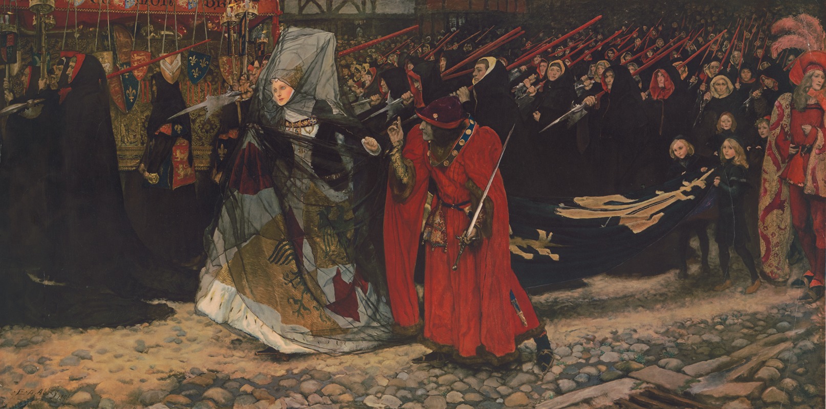 Edwin Austin Abbey - Richard, Duke of Gloucester & the Lady Anne