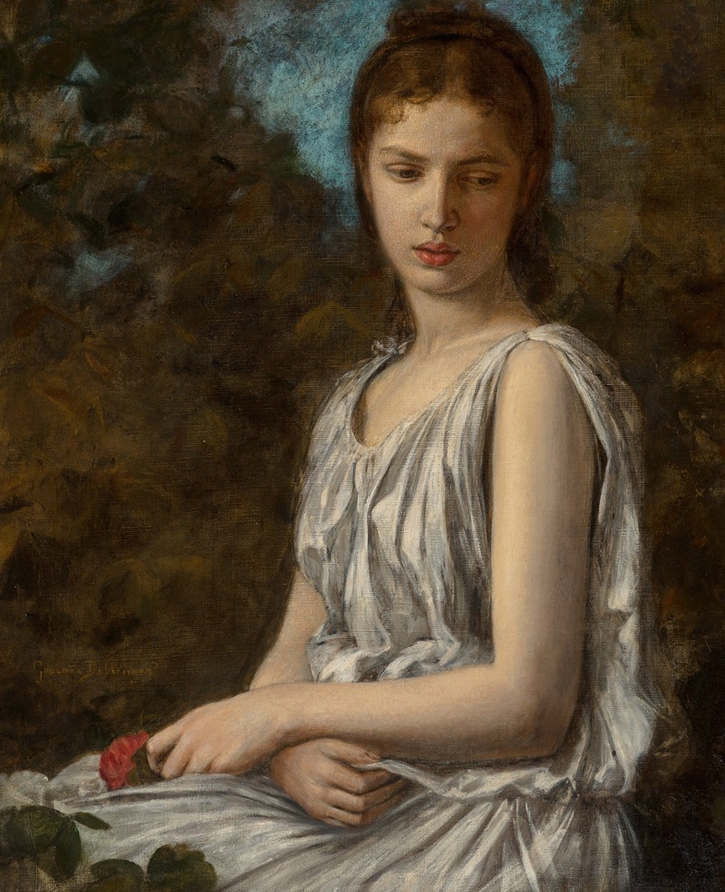 Georges Bellenger - Girl with Rose