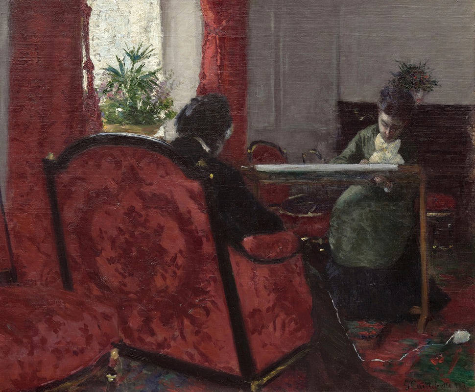 Gustave Caillebotte - Portraits dans un intérieur