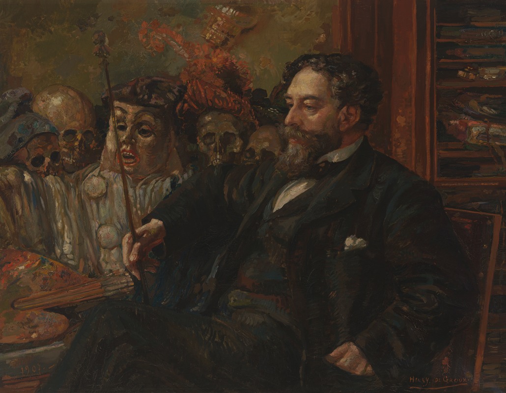 Henri de Groux - Portret van James Ensor