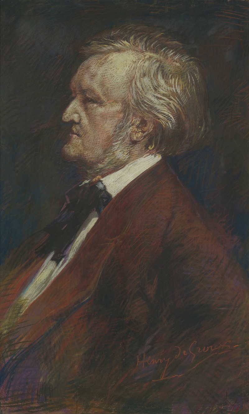 Henri de Groux - Portret van toondichter Richard Wagner