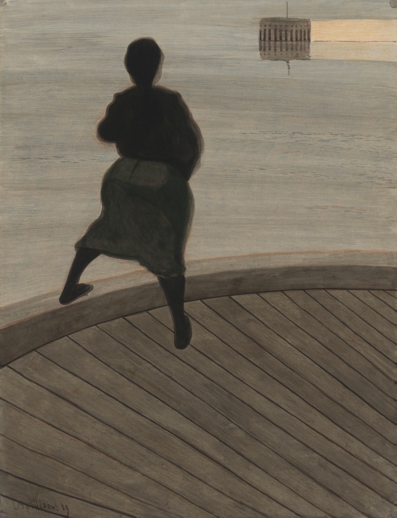 Léon Spilliaert - Femme de pêcheur sur le ponton