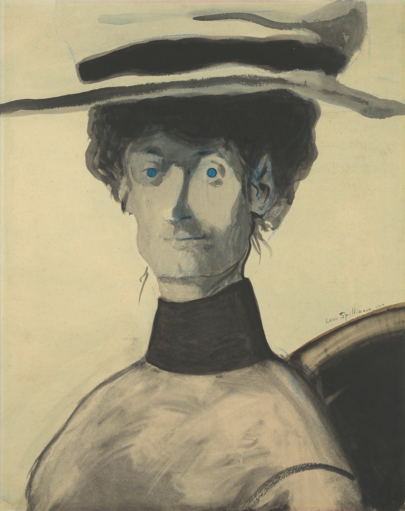 Léon Spilliaert - Vrouw met roze hoed