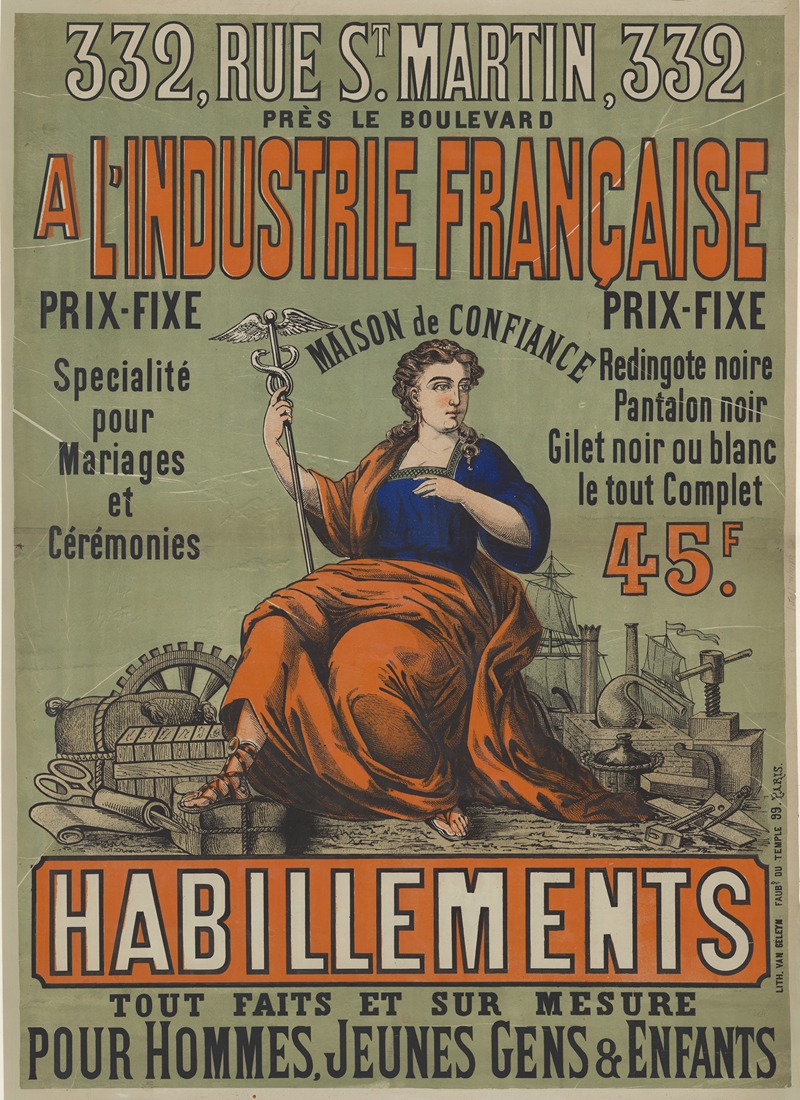 Lith. Van Geleyn - A l’Industrie française