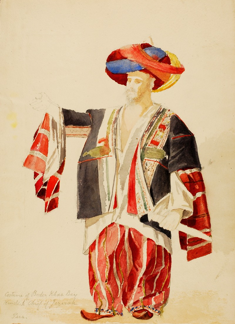 Miner Kilbourne Kellogg - Costume of Beder Khan Bey