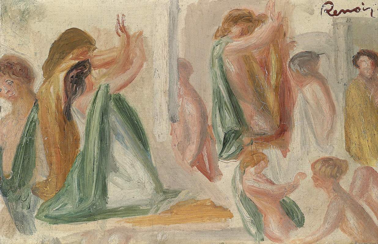 Pierre-Auguste Renoir - Esquisse pour Oedipe (partie supérieure)