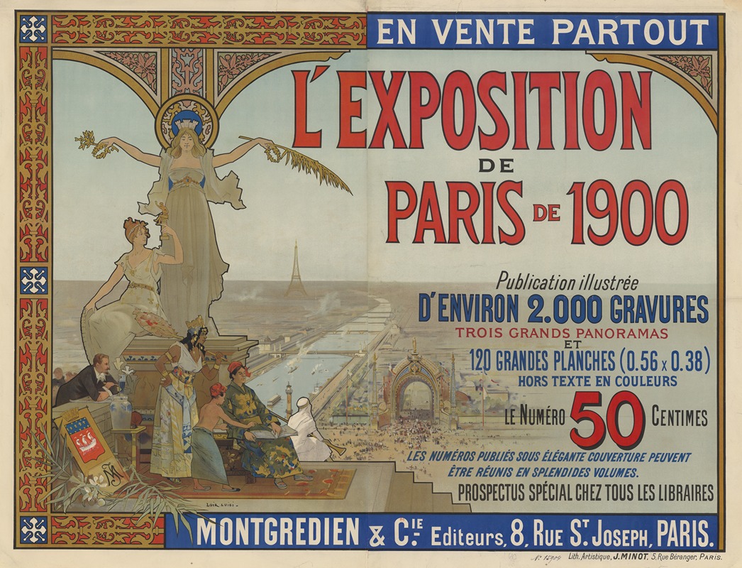 Loir Luigi - En vente partout. L’Exposition de Paris de 1900, publication illustrée d’environ 2000 gravures. le numéro 50 centimes