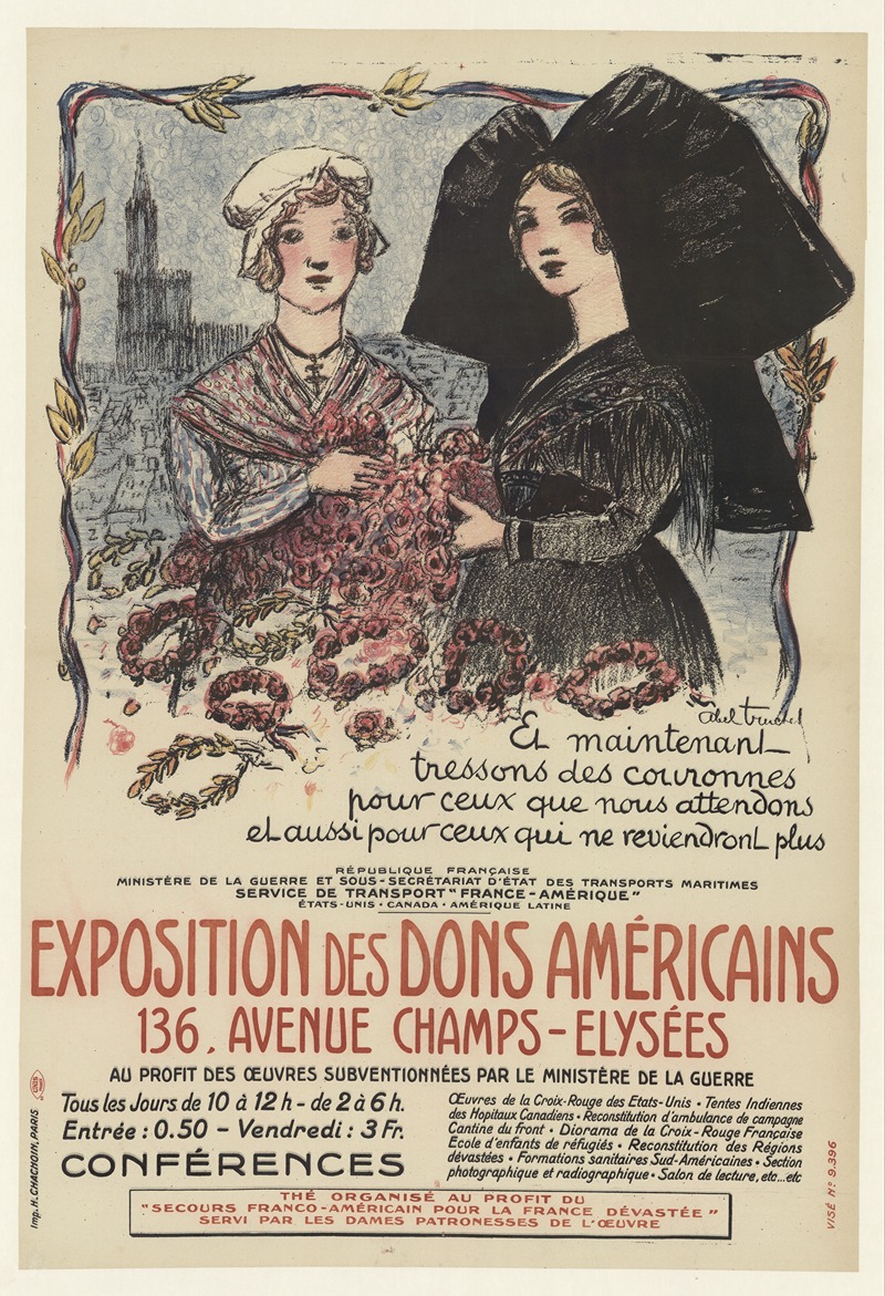 Louis Abel-Truchet - Exposition des dons américains 136 avenue des Champs-Elysées