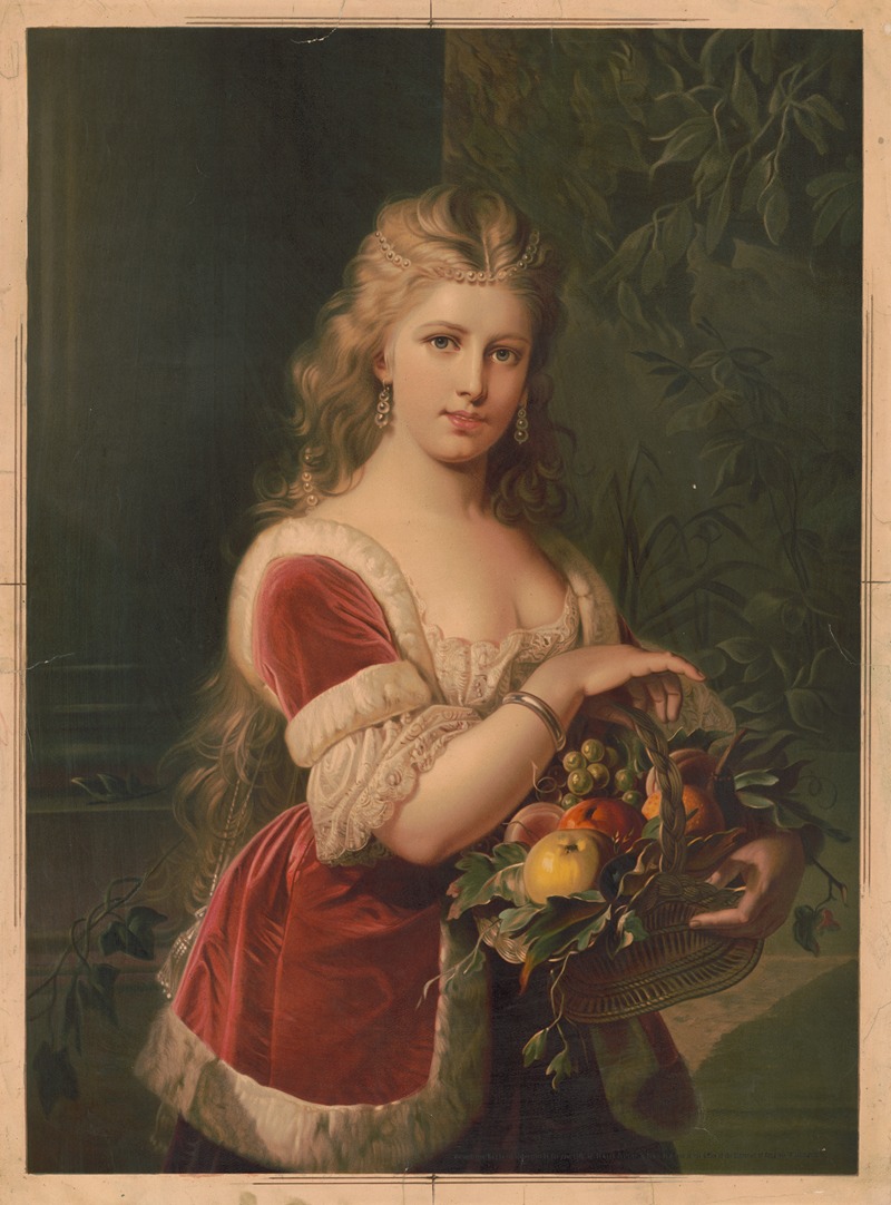 Edmund Foerster & Co. - Woman with fruit basket