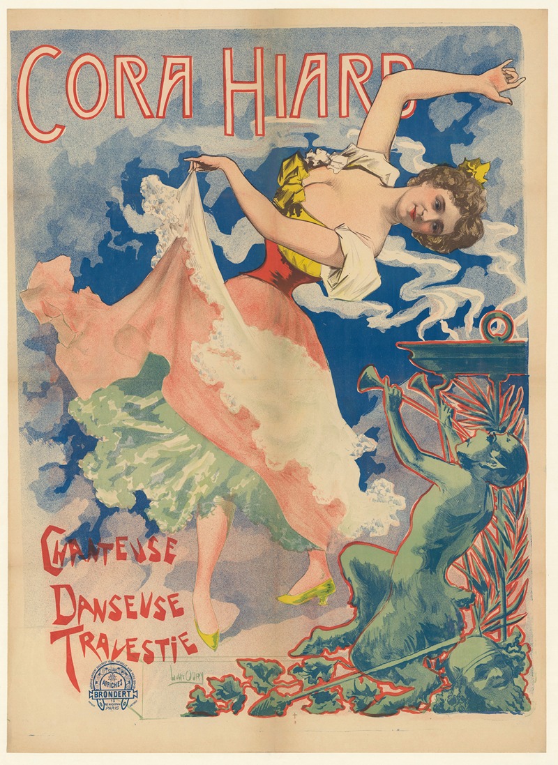 Louis Oury - Cora Hiard, chanteuse, danseuse, travestie