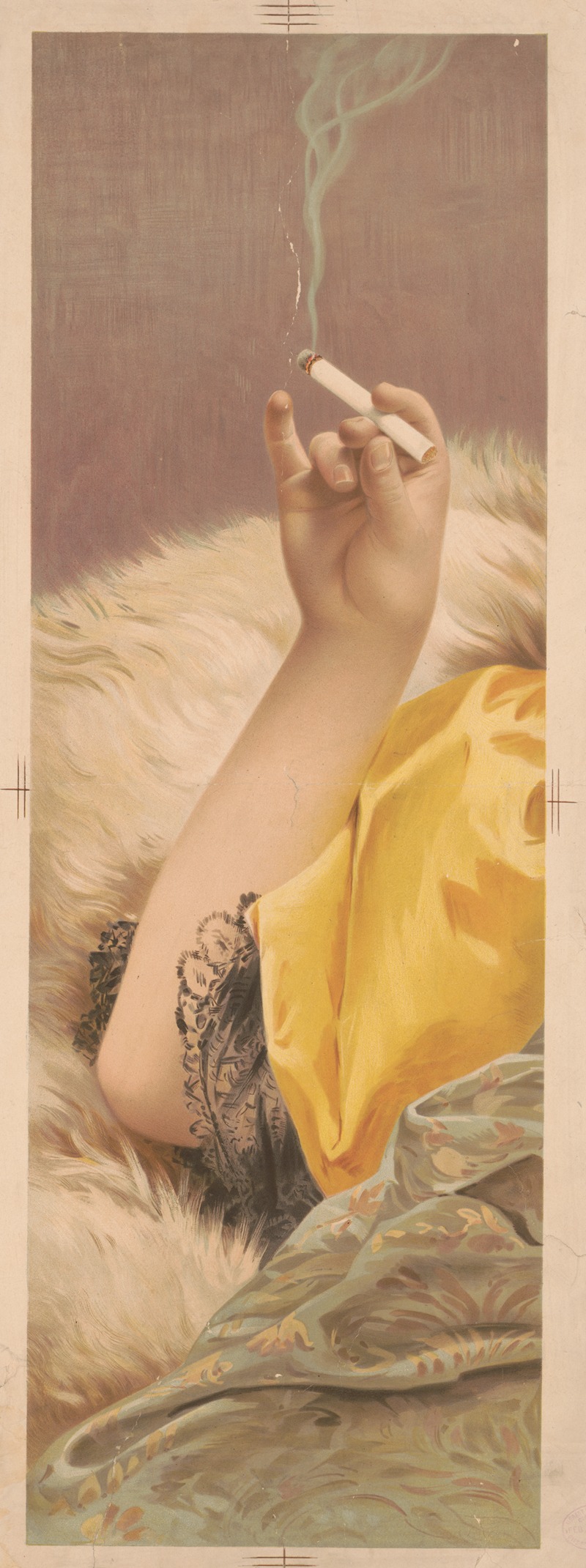 Sackett & Wilhelms Co. - Arm of woman holding a lit cigarette