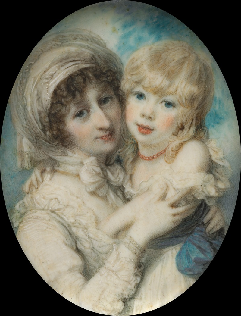 Richard Cosway - Portrait of Catherine Clemens and Her Son, John Marcus Clemens