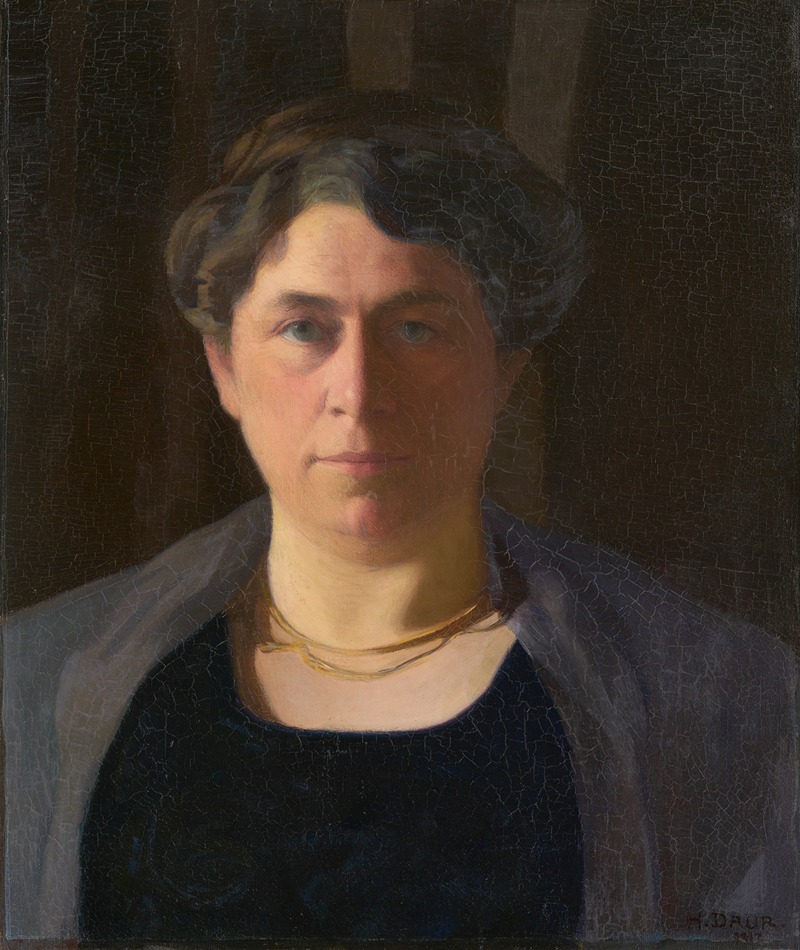 Albert Hermann Daur - Portrait of Bianca Kern-Hunziker