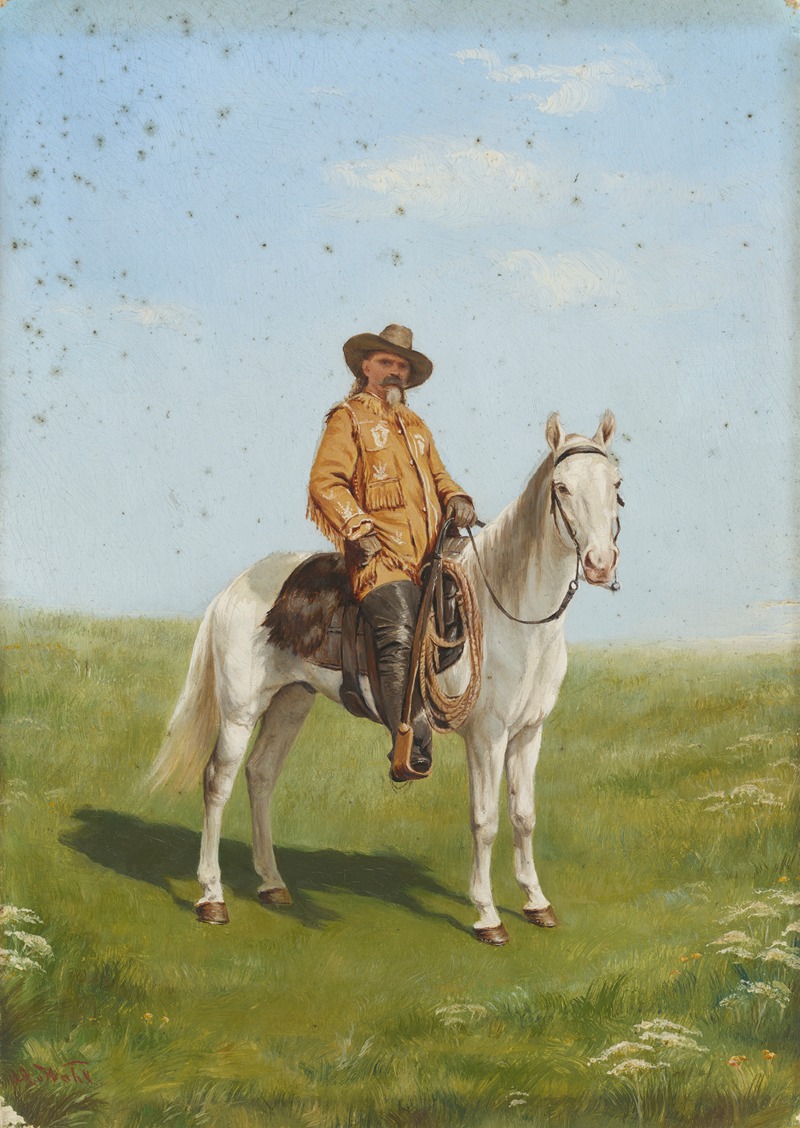 Alexander Amandus von Wahl - Boer Leader on a White Horse