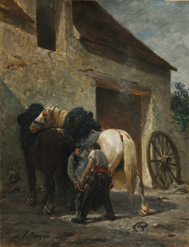 Charles Emile Jacque - Blacksmiths