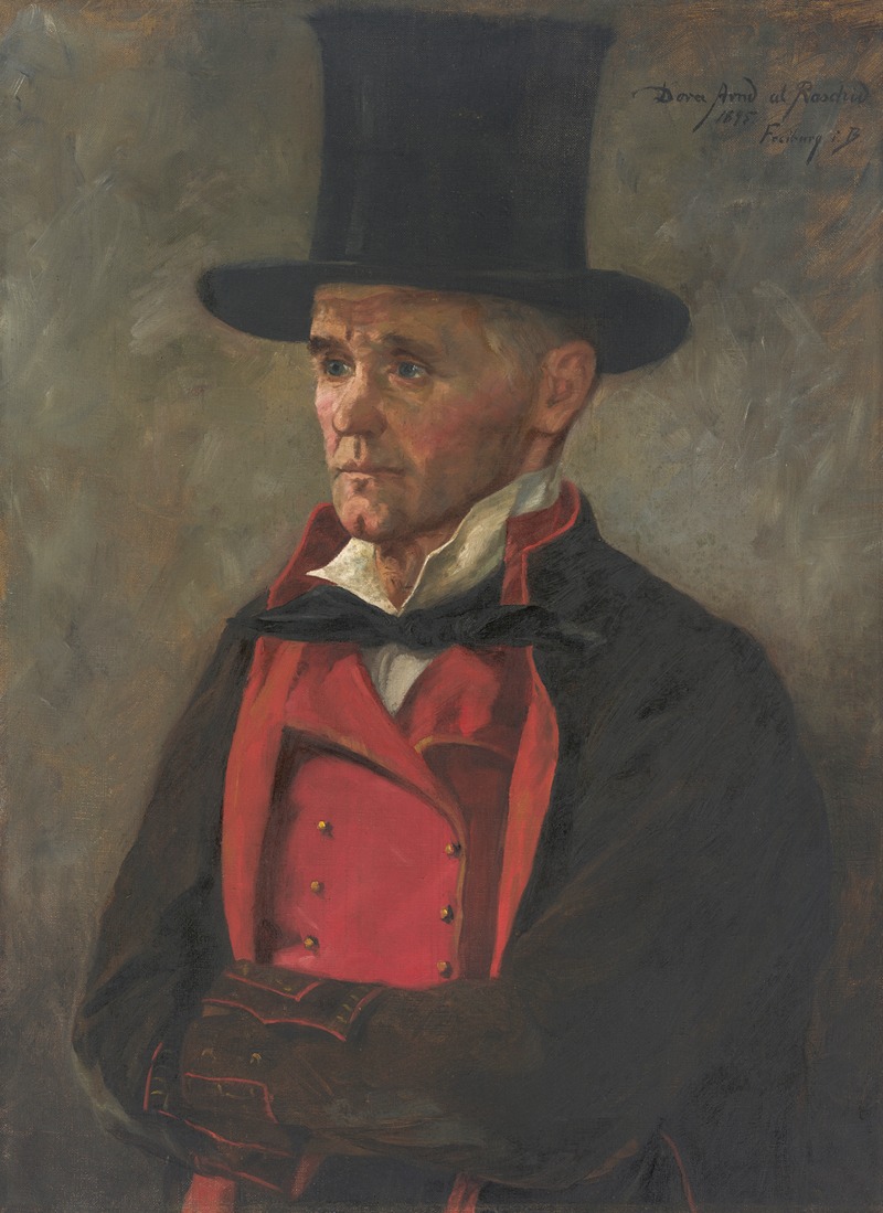 Dora Arnd-Raschid - Portrait of a Man from the Black Forest Wearing a Top Hat