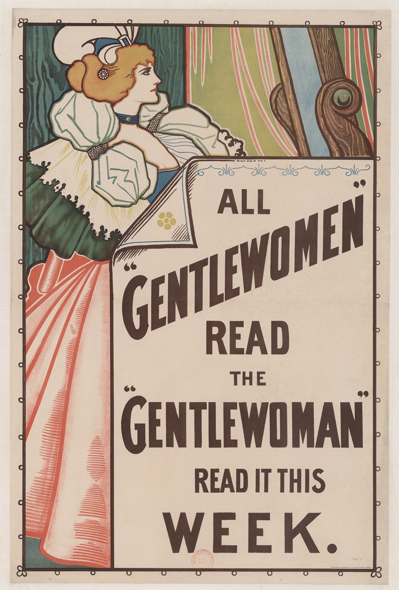 Marlborough Rewtress & Co lith. - All Gentlewoman read the Gentlewoman